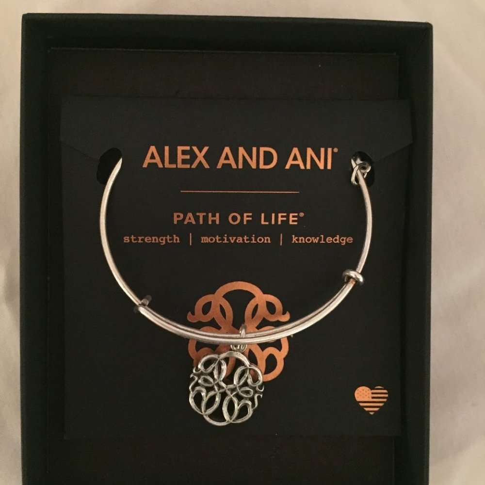 NWOB Alex and Ani Path of Life Charm Bangle
